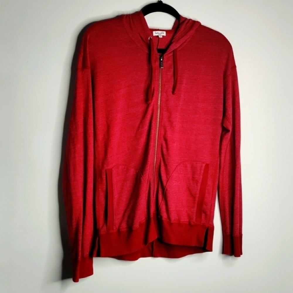 Splendid Red zip up hoodie